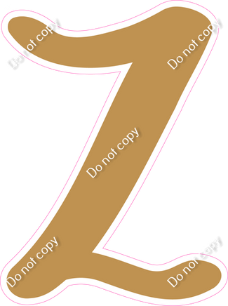 CU 23.5" Individuals - Flat Gold Z