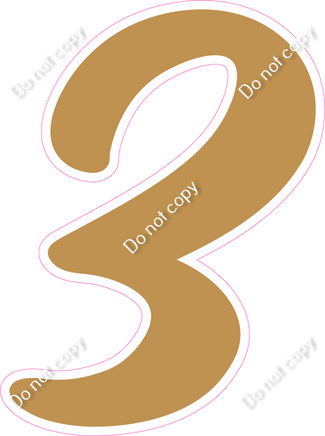 CU 23.5" Individuals - Flat Gold 3