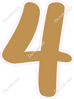 CU 23.5" Individuals - Flat Gold 4