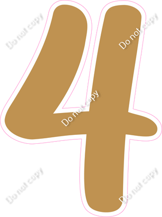 CU 23.5" Individuals - Flat Gold 4