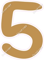 CU 23.5" Individuals - Flat Gold 5