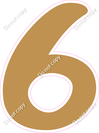 CU 23.5" Individuals - Flat Gold 6