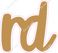 CU 23.5" Individuals - Flat Gold RD