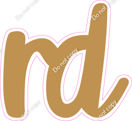 CU 23.5" Individuals - Flat Gold RD