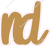 CU 23.5" Individuals - Flat Gold ND