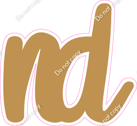 CU 23.5" Individuals - Flat Gold ND