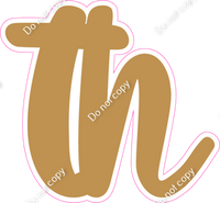 CU 23.5" Individuals - Flat Gold TH