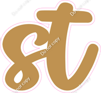 CU 23.5" Individuals - Flat Gold ST