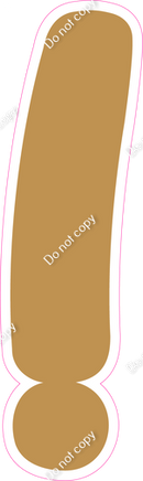 CU 23.5" Individuals - Flat Gold !