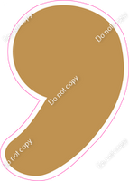 CU 23.5" Individuals - Flat Gold Apostrophe