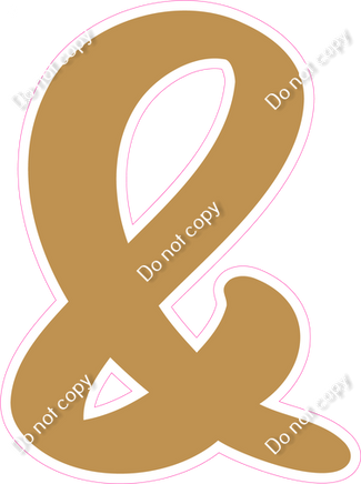 CU 23.5" Individuals - Flat Gold &