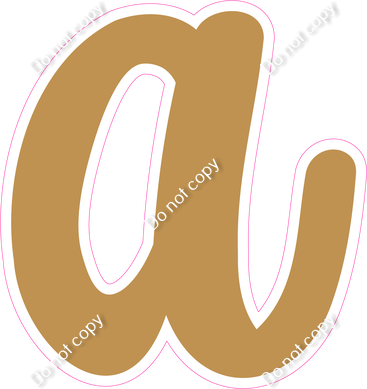 CU 23.5" Individuals - Flat Gold a