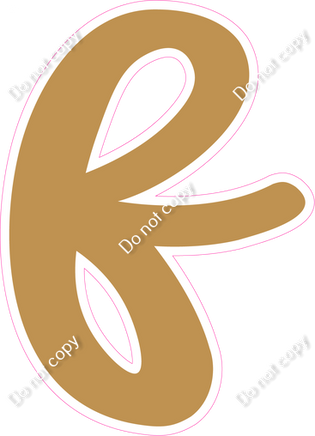 CU 23.5" Individuals - Flat Gold f