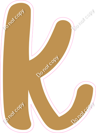 CU 23.5" Individuals - Flat Gold k