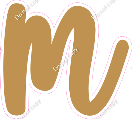 CU 23.5" Individuals - Flat Gold m