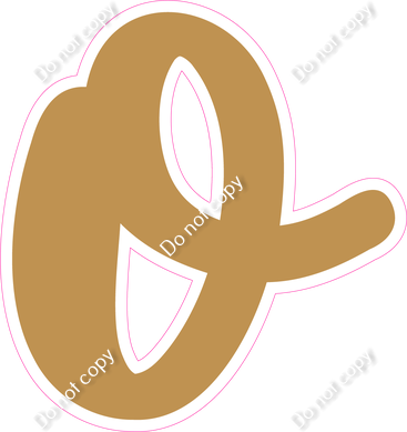 CU 23.5" Individuals - Flat Gold o