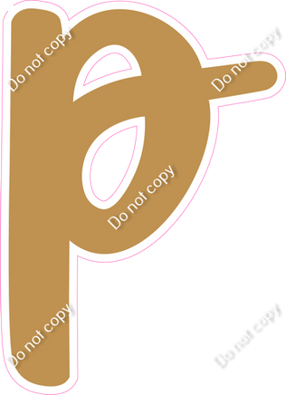 CU 23.5" Individuals - Flat Gold p