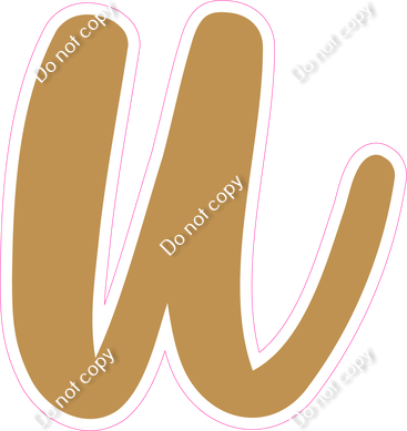 CU 23.5" Individuals - Flat Gold u