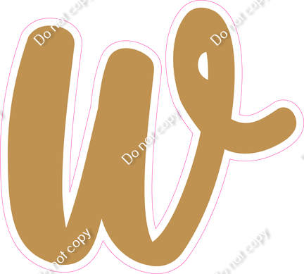 CU 23.5" Individuals - Flat Gold w