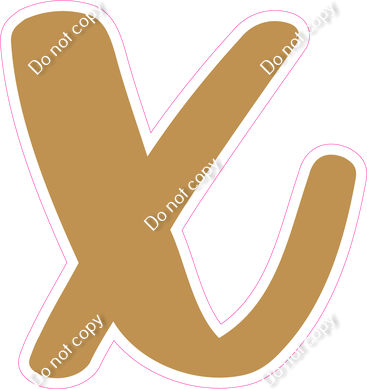 CU 23.5" Individuals - Flat Gold x