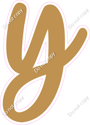 CU 23.5" Individuals - Flat Gold y