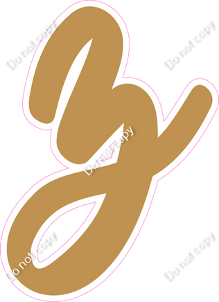 CU 23.5" Individuals - Flat Gold z