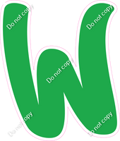 CU 23.5" Individuals - Flat Green W