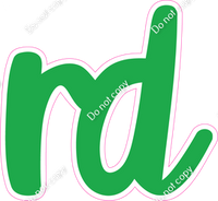 CU 23.5" Individuals - Flat Green RD