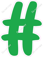 CU 23.5" Individuals - Flat Green #