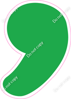 CU 23.5" Individuals - Flat Green Apostrophe