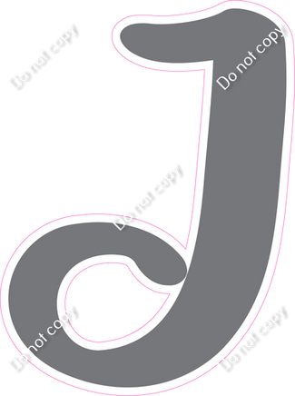 CU 23.5" Individuals - Flat Grey J