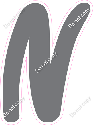 CU 23.5" Individuals - Flat Grey N