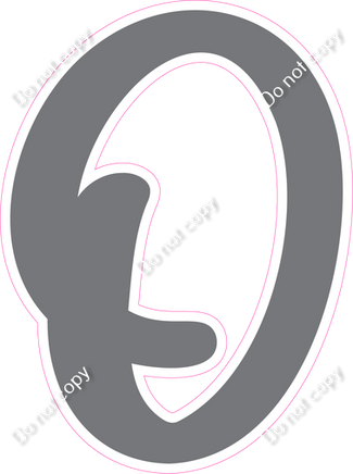 CU 23.5" Individuals - Flat Grey O