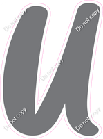 CU 23.5" Individuals - Flat Grey U