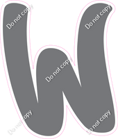 CU 23.5" Individuals - Flat Grey W