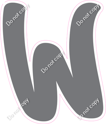 CU 23.5" Individuals - Flat Grey W