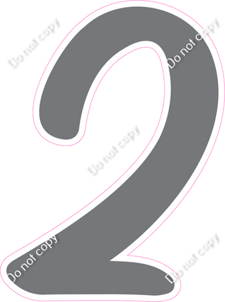 CU 23.5" Individuals - Flat Grey 2