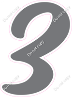 CU 23.5" Individuals - Flat Grey 3