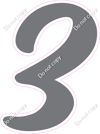 CU 23.5" Individuals - Flat Grey 3