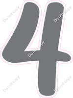 CU 23.5" Individuals - Flat Grey 4