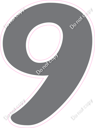 CU 23.5" Individuals - Flat Grey 9