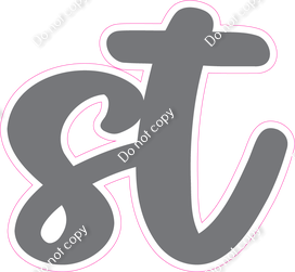 CU 23.5" Individuals - Flat Grey ST