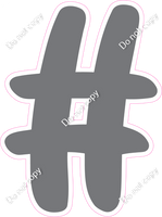 CU 23.5" Individuals - Flat Grey #