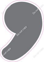 CU 23.5" Individuals - Flat Grey Apostrophe