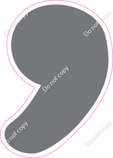 CU 23.5" Individuals - Flat Grey Apostrophe