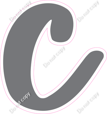 CU 23.5" Individuals - Flat Grey c