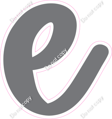 CU 23.5" Individuals - Flat Grey e