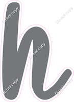 CU 23.5" Individuals - Flat Grey h