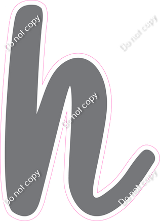 CU 23.5" Individuals - Flat Grey h