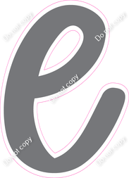 CU 23.5" Individuals - Flat Grey l